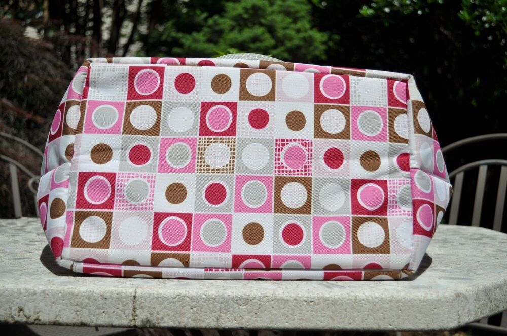 Picnic Time Topanga Insulated Cooler Tote (Pink Geo Print, 33L) - Picture 6 of 8